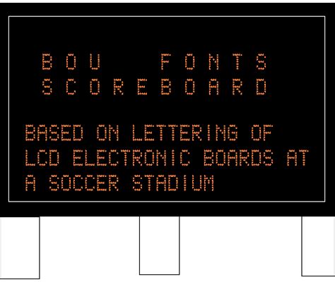 Score Board Font Download