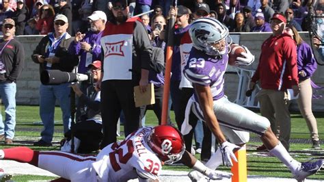 Score of the k state football game today. Kansas State game time, TV channel, betting odds tonight vs. TCU. KICKOFF: 6 p.m. TV: ESPN2 BETTING ODDS: Kansas State by 6.5 K-State scores again to go up 41-3. Will Howard hits tight end Will ... 