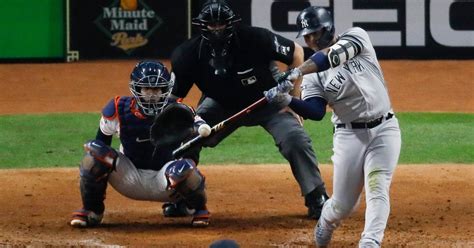 Score yankees game tonight. Updated on: October 19, 2022 / 6:11 AM EDT / CBS/AP. NEW YORK — Gleyber Torres stepped on second base for the final out, swinging his arms back and forth, four times in … 