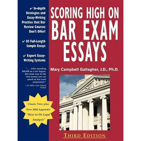 Download Scoring High On Bar Exam Essays Indepth Strategies And Essaywriting That Bar Review Courses Dont Offer With 80 Actual State Bar Exams Questions A By Mary Campbell Gallagher