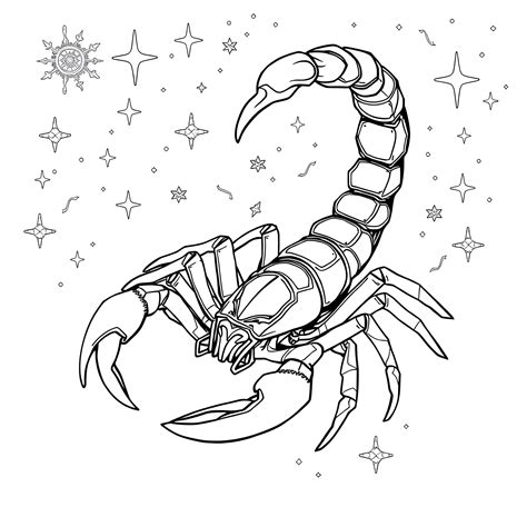 Scorpio Coloring Pages