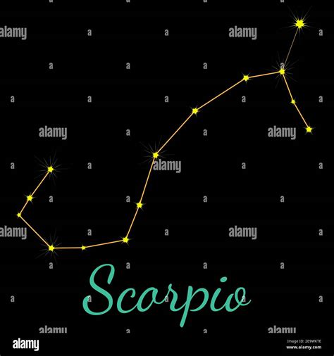 Scorpio vector constellation with stars Stock Vector Image & Art Alamy