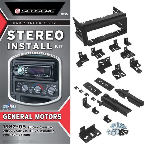 Scosche HA1710B Dash Kit. Install a new Double-DIN car stereo in 2001-2005 Honda Civic, Civic Hybrid (Black) 11. Shop all Scosche. by Scosche. Left Right. About; ... • Double DIN Install Dash Kit • Stereo NOT included • Compatible with select 2013-2024 vehicles from Ram Vehicles.