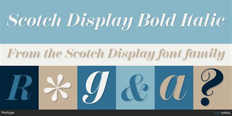 Scotch Display Font Fontspring