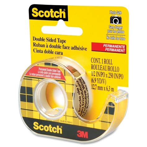 Scotch-Fix™ Mirror Mounting Tape 4496W-1950-P, 19mm x 5m, 1 roll/pack