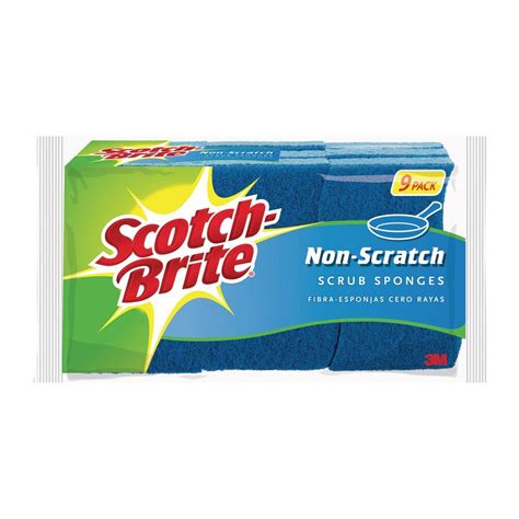 Scotch-Brite Scrub Sponge, 9 Pack, Non Scratch, Multipurpose …