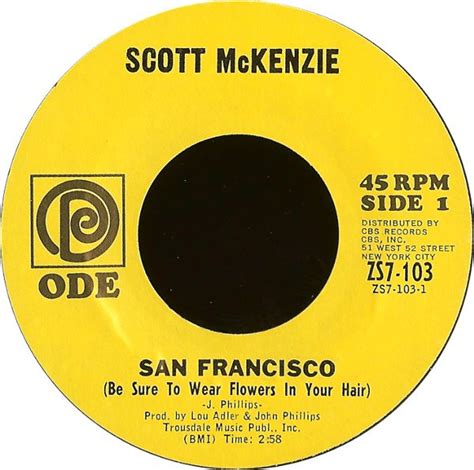 Scott McKenzie - San Francisco (Be Sure to Wear Flowers In Your …