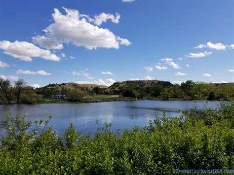 Historic Lake Scott State Park is hidden in a canyon in the western Kansas prairie and has 155 campsites spread out in several camping areas. The Circle Drive camping area has 40 reservable sites with water & electric hookups. The other camping areas do not have hookups and are first-come, first-serve.. 