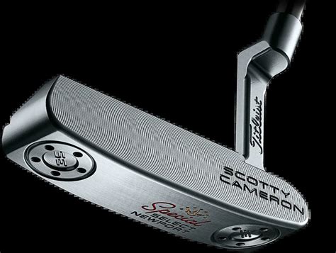 Scottie cameron. 3. 4. 5. Scotty’s putters have evolved in complexity as modern milling technology has enabled ideas to be sculpted with metal at tolerances to the thousandth of an inch. The Futura 5CB is one such idea. This sleek, rounded “cavity back” mid-mallet with its curvy, machined aluminum flange plate anodized black sets up just as it should with ... 