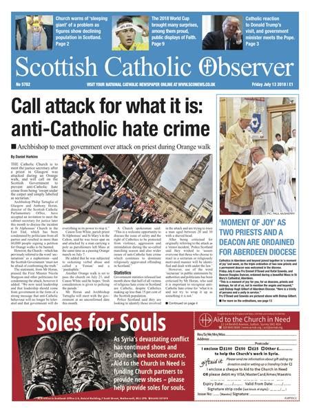 Scottish Catholic Observer - Home Facebook