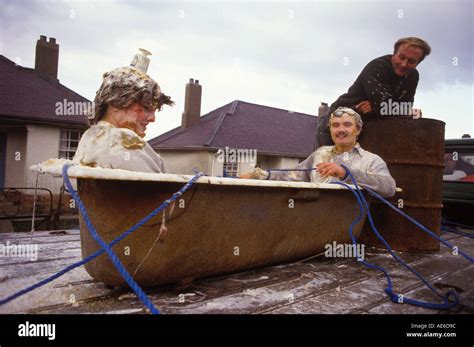 Scottish blackening the bride Stock Photos and Images