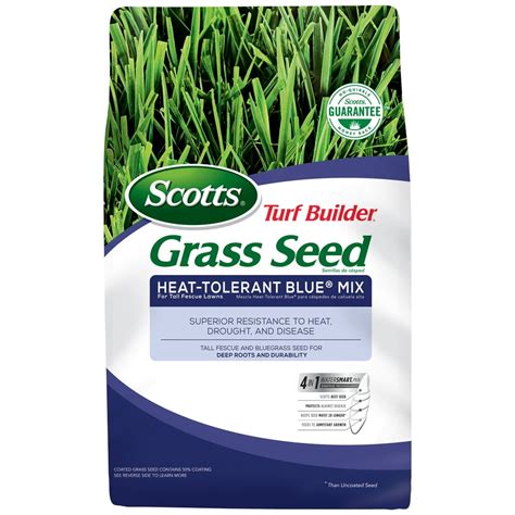 Scotts Turf Builder Grass Seed Heat-Tolerant Blue Mix for Tall …