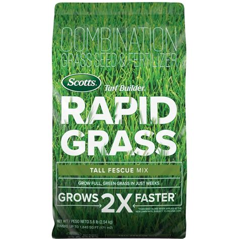 Scotts Turf Builder Rapid Grass Tall Fescue Mix, 5.6 lbs., up to …