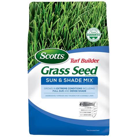 Scotts sun and shade grass seed. Scotts Turf Builder Grass Seed Sun & Shade Mix with Fertilizer and Soil Improver, Thrives in Many Conditions, 32 lbs. Visit the Scotts Store. 4.3 4.3 out of 5 stars 33,543 ratings #1 Best Seller in Grass Seed. 100+ bought in past month. List Price: $169.49 $169.49 Details 