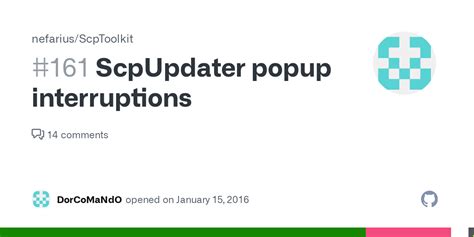 ScpToolkit: ScpUpdater popup interruptions gitmotion.com