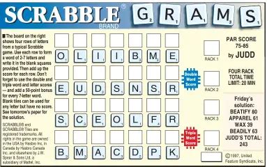 Apr 17, 2022 · Answers and solutions for puzzles ranging from crosswords to Sudoku that were published in USA TODAY Network's local newspapers. ... Scrabblegrams. 7 Little Words. 1. STANDARD. 2. PERCEPTIVE. 3 .... 