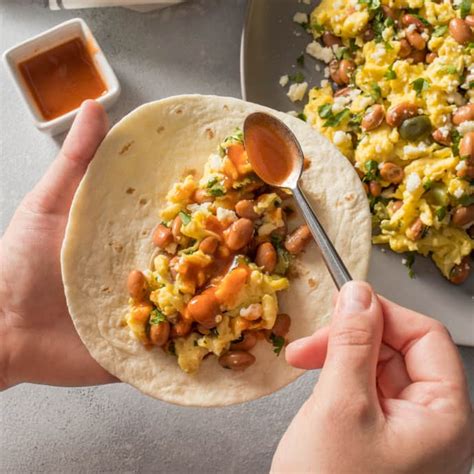 Scrambled Eggs with Pinto Beans and Cotija Cheese - Facebook