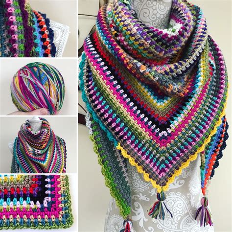 Scrap Yarn Shawl Patterns - Etsy