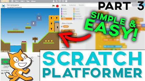 Scratch Tutorial Platformer Game! PART 3 [2018] Adding physics YouTube