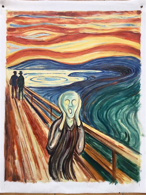 Mar 3, 2016 · The Scream/Edvard Munch. It has been suggested that The Scream is a self-portrait, or that inspiration came from a Peruvian mummy that Munch saw at the World’s Fair in Paris in 1889 (Credit:... 