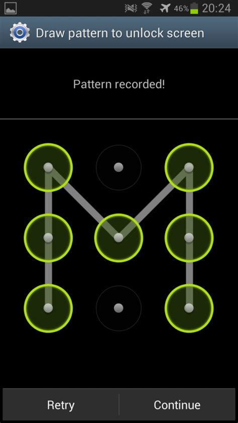 Screen Pattern Lock Forgo