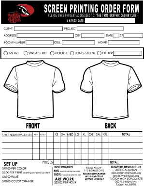 Screen Printing Invoice Template techchangathi