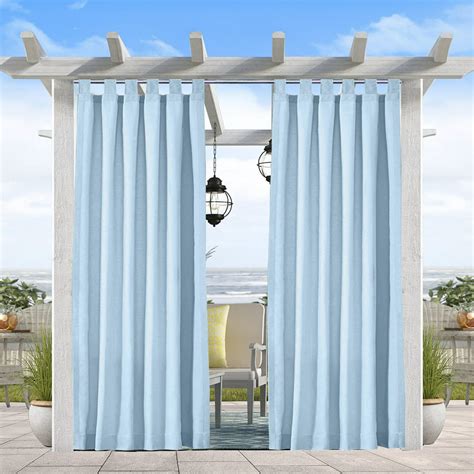 Exclusive Home Miami Semi-Sheer Textured Indoor/Outdoor Grommet Top Curtain Panel Pair (Set of 2) by Breakwater Bay. From $25.99 ( $13.00 per item) $59.99. Open Box Price: $20.79 - $23.99.. 