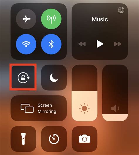 If you're using iOS 12, iPadOS 13, or newer, swipe down from the top-right corner of the screen. If you're using iOS 11, double-click the Home button to reveal the App Switcher and the Control Center area on the right. If you're using iOS 10 and earlier, swipe up from the bottom of the screen. Now, tap on the "Rotation Lock" button (the button .... 