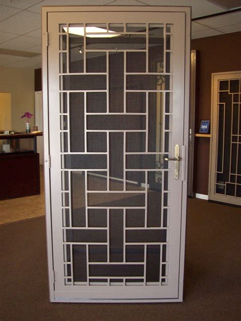 Screen security door. Upgrade your style and security with our high quality security doors. Mike's Mobile has many options to protect both your view and your home. 