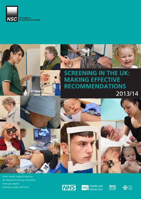 Screening in the UK: making effective recommendations …