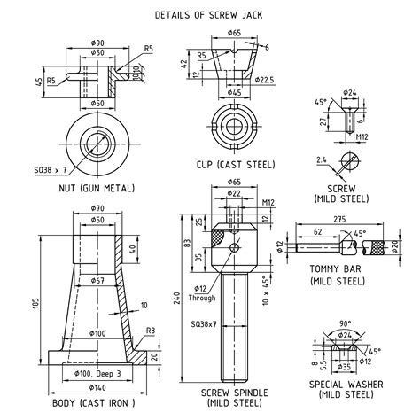 Screw jack assembly drawing ppt. pptx), PDF File (.  Title. .  by.  Department of Mechanical...