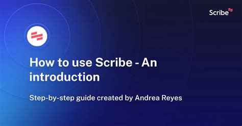 Scribe Bookings - An Introduction - Scribe Help