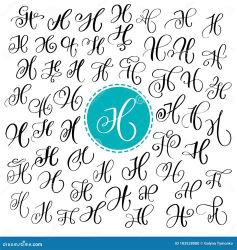 Script Letter H Fonts My Blog