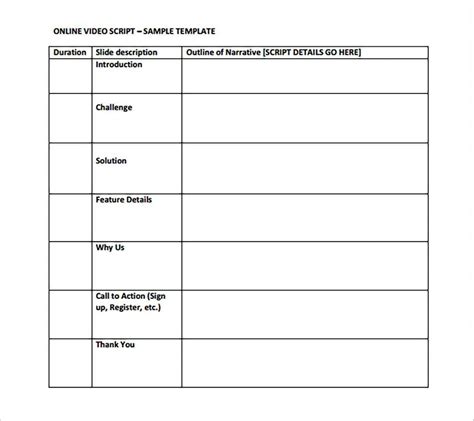 Script Outline Templates in PDF and More Formats room