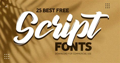 Script Typeface Free Fonts
