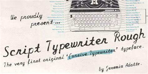 Script Typewriter Rough Font Webfont & Desktop MyFonts