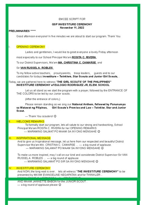 Script for emcee opening program.  Pwede na mahaboy ang Looking for a comprehensi...