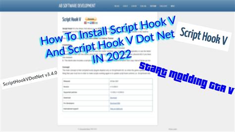 Script hook v december 2025.  Installation 1.  It is intended only for story SCRIPT HOOK V...