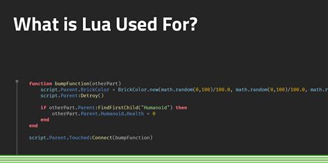 Script lua roblox.  Lua is primarily used in scripts that change the Roblox is a platform tha...