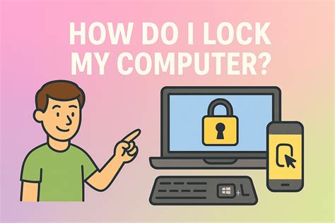 Script to auto lock computer.  Below are examples for Windows, macOS, and Lin...