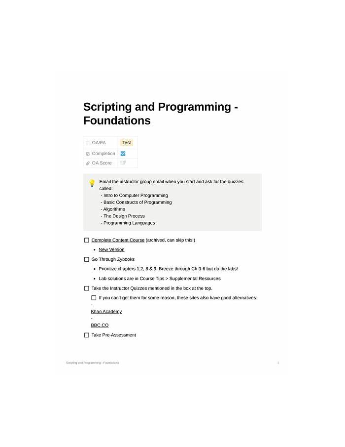 Scripting-and-Programming-Foundations Zertifizierungsfragen