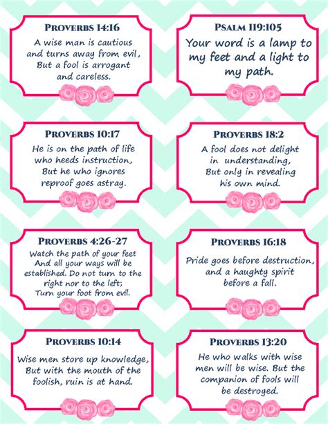 Scripture Memory Cards Printable Printable Card Free