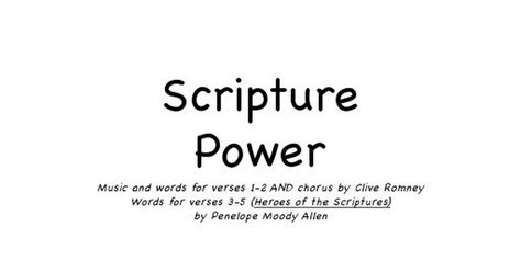 Scripture Power2.pdf Scripture, Verses, Words