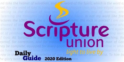 Scripture union nigeria daily guide 2020 pdf.  Scripture Union Daily Guide for today, prayer po...