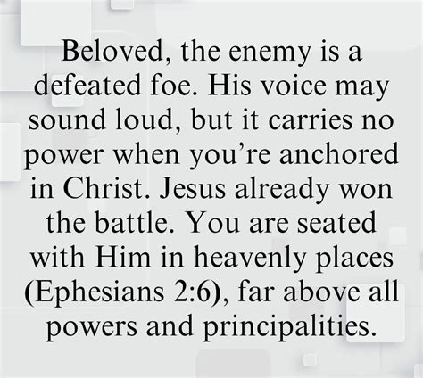 Scriptures to silence the enemy.  Jan 31, 2025 · &ldquo;You&rsquo;re ...