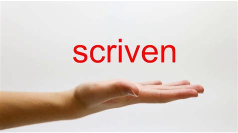 Scriven pronunciation