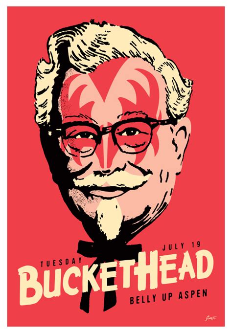 Scrojo Buckethead Belly Up Aspen, Aspen, CO Poster