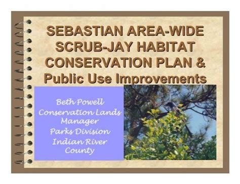 Scrub Jay Habitat Conservation Plan - Assessment