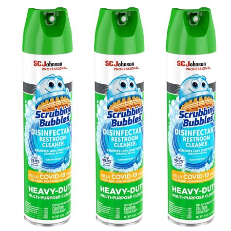 Scrubbing bubbles disinfectant restroom cleaner coronavirus.  Foaming ...