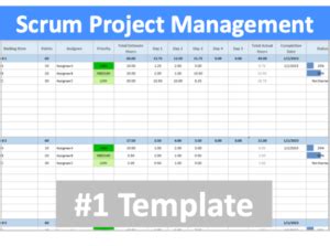 Scrum Project Management Template Project Management Software Online